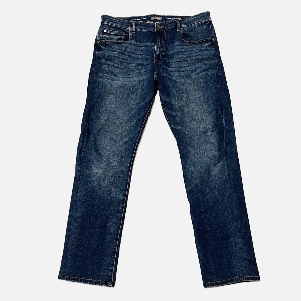 DL1961 Russell Slim Straight Jackpot Jeans Size 38 X 34